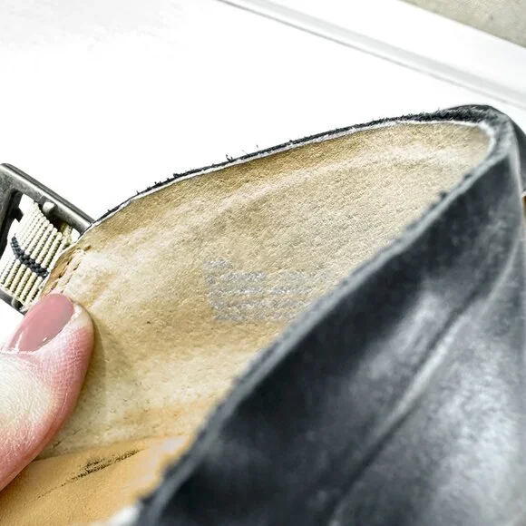 Korks by Kork Ease Women's Size 11 Boho Platform Black Leather - Picture 5 of 8